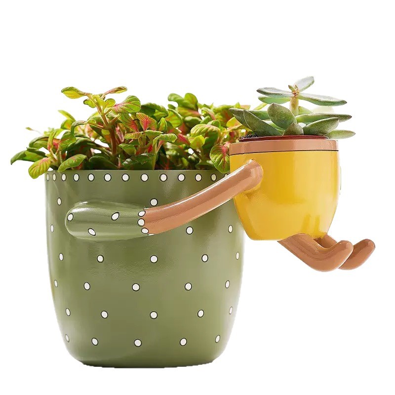 Resin Parent-child Flowerpot w - Plant Parent Pot recension och pris