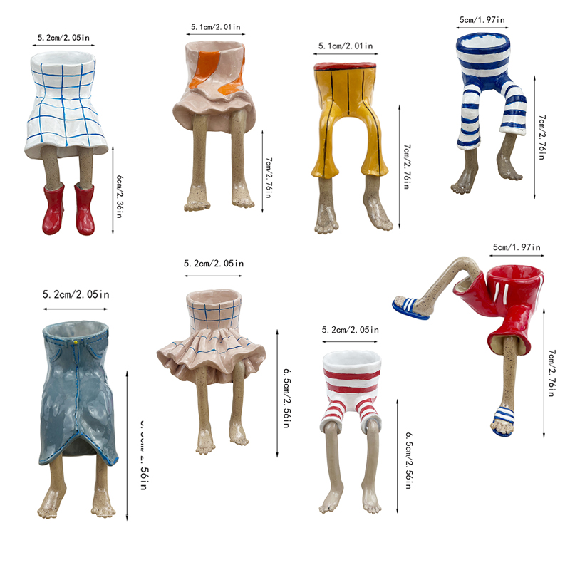 1Pcs Novelty Sitting Legs Cera - Plant Parent Pot recension och pris