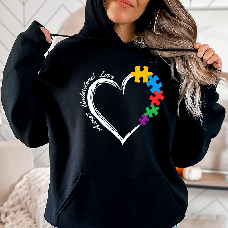 Autism Heart Accept Understand - Plant Parent Hoodie recension och pris