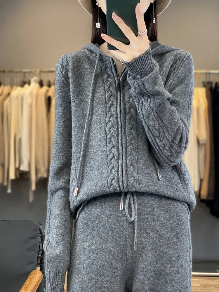 Women's Pure Cashmere Hooded C - Plant Parent Hoodie recension och pris