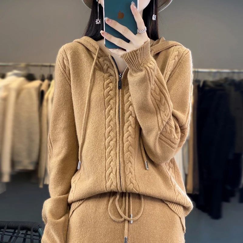 Women's Pure Cashmere Hooded C - Plant Parent Hoodie recension och pris