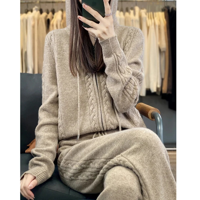 Women's Pure Cashmere Hooded C - Plant Parent Hoodie recension och pris