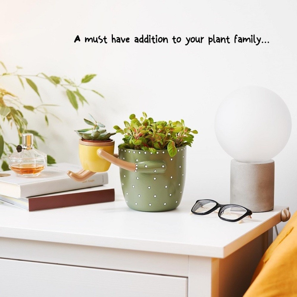 Resin Parent-child Flowerpot F - Plant Parent Pot recension och pris