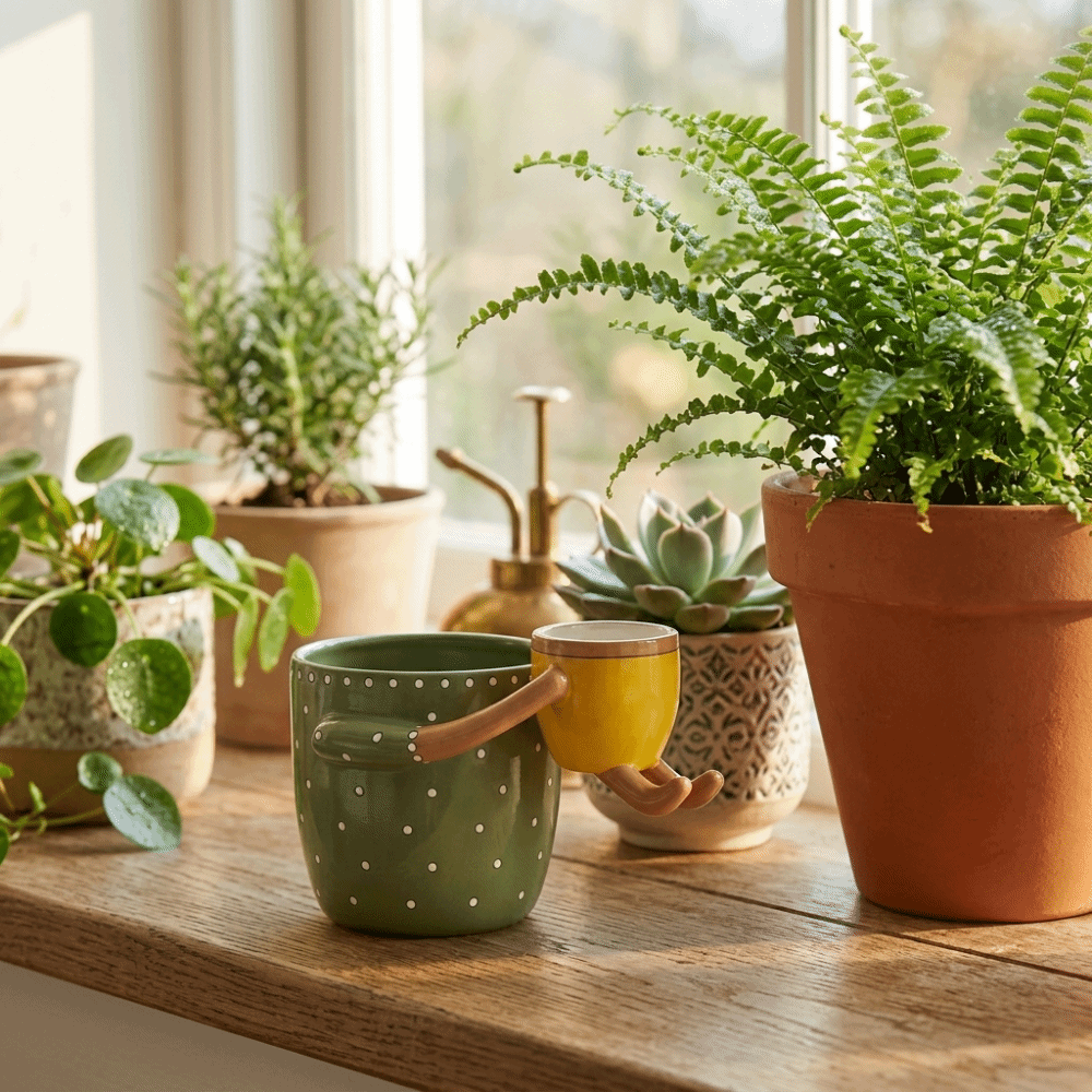 Resin Parent-child Flowerpot w - Plant Parental recension och pris